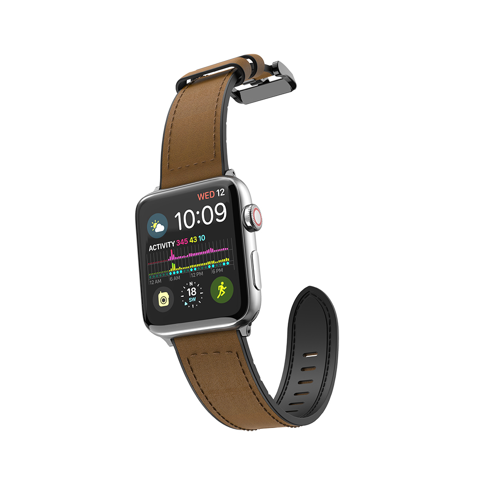 Apple Watch 10 42mm Raptic Hybrid Leather Serisi Deri Kordon - 3