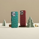 Apple iPhone 16 Pro Max Uyumlu Kılıf MagSafe Şarj Özellikli Aramid Fiber Pitaka Tactile Woven Monogram Serisi Kapak - 11