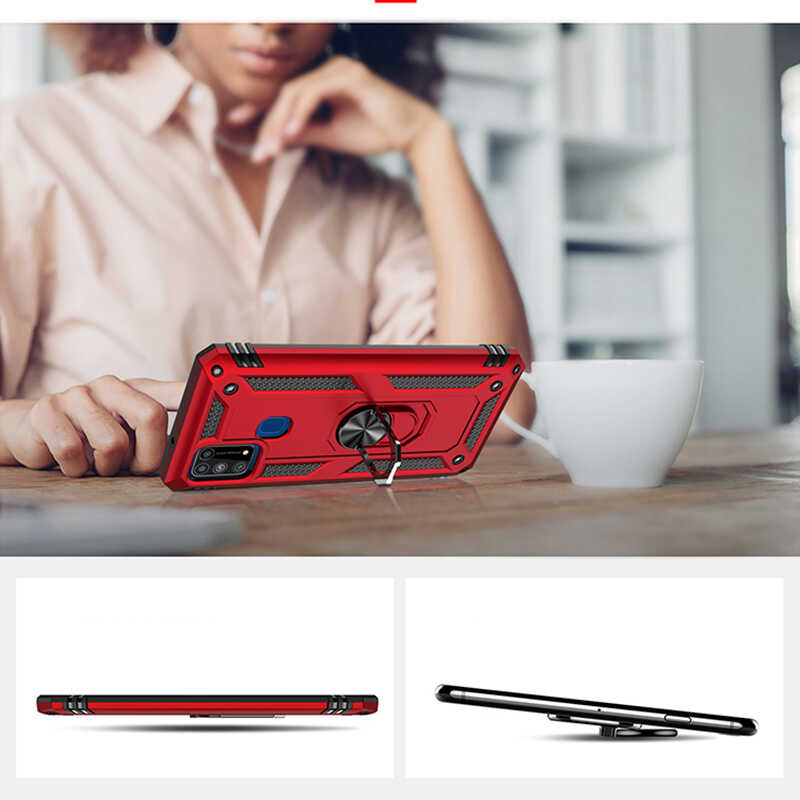 Samsung Galaxy M31 Uyumlu Kılıf Zore Vega Kapak - 5