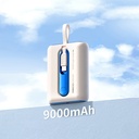 Recci RPB-P12C PD 20W Askı İpli Hızlı Şarj Özellikli Type-C Kablolu Powerbank 22.5W 9000mAh - 9