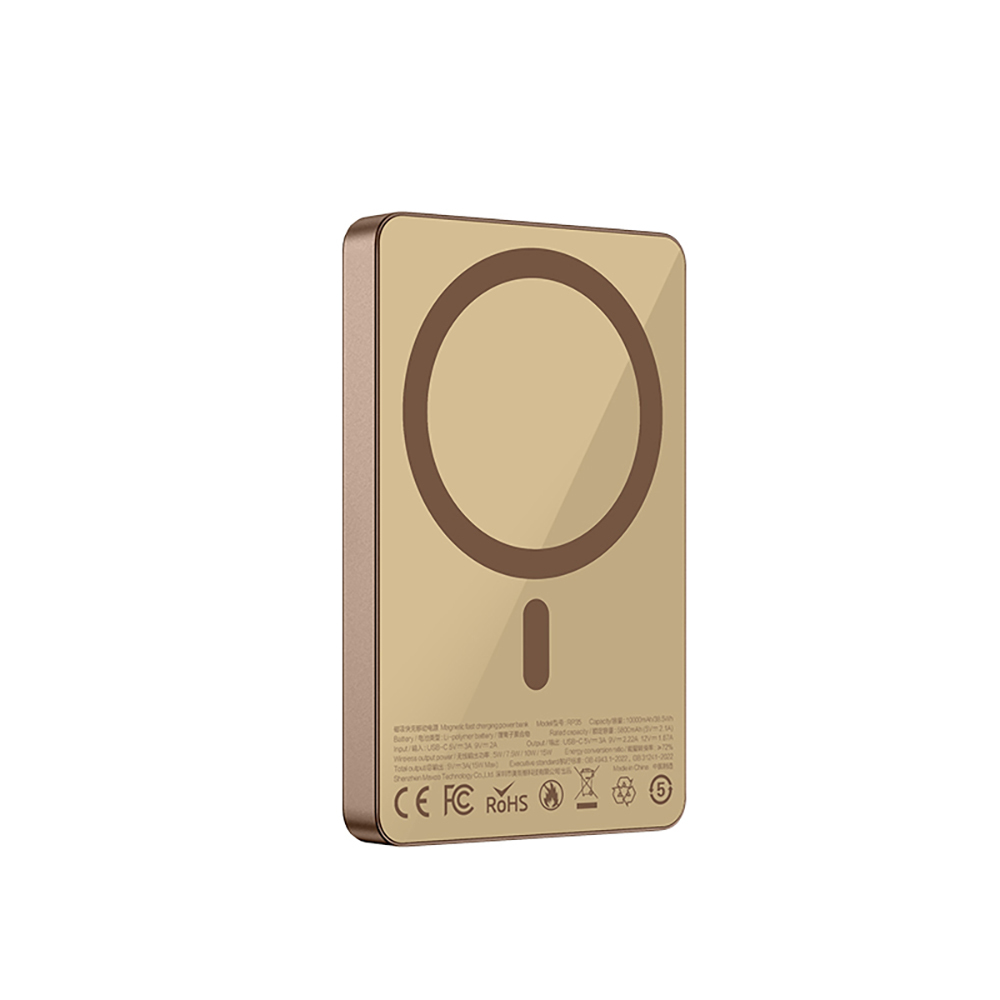 Recci RP35 PD 20W Led Göstergeli Hızlı Şarj Özellikli Wireless Powerbank 15W 10000mAh - 2