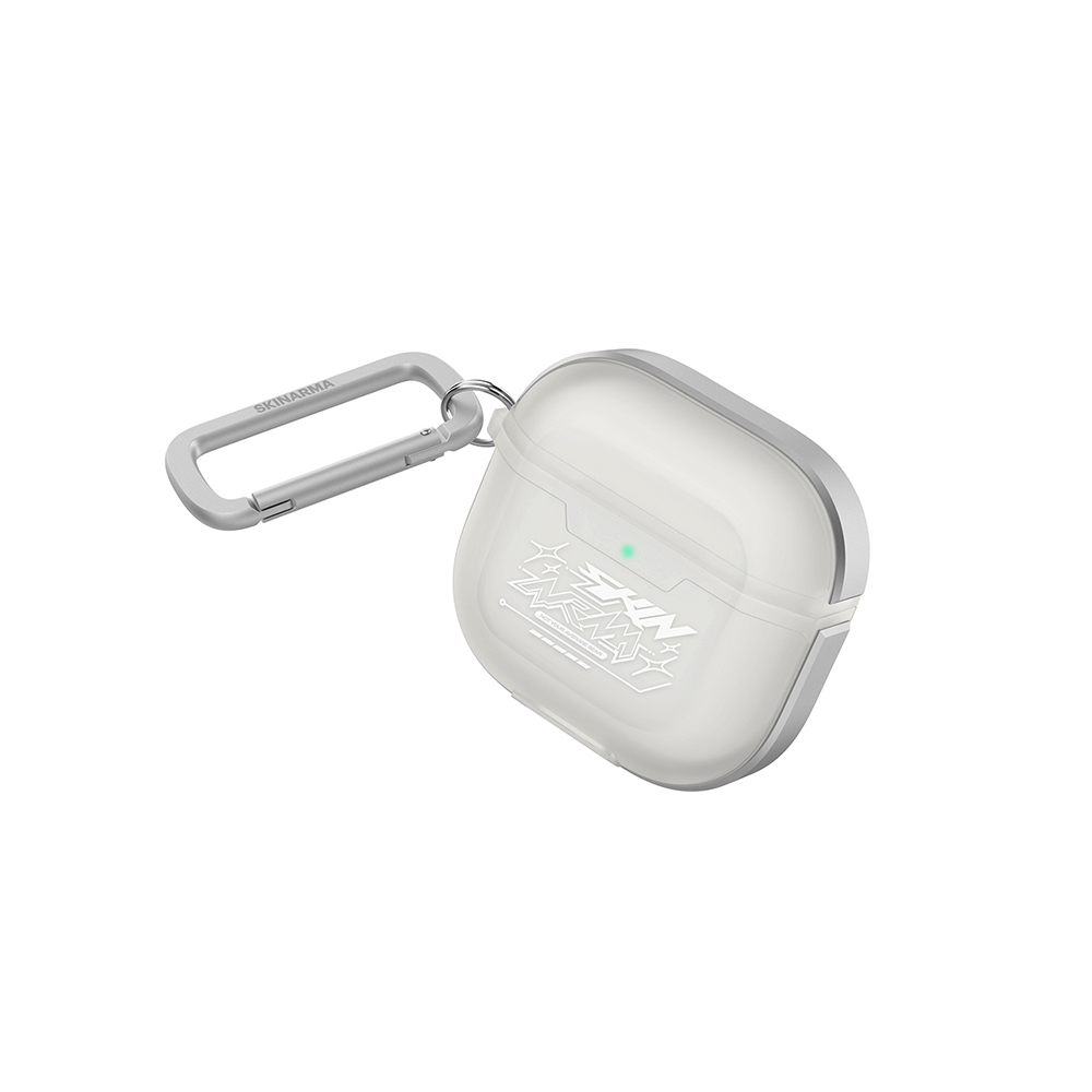 Apple Airpods 4 Uyumlu Kılıf Skinarma Transparan Mat Tasarım Kinzoku Kılıf - 1