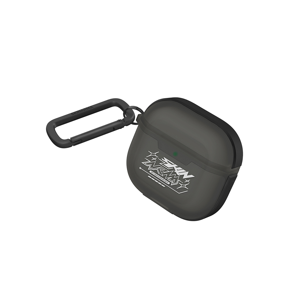 Apple Airpods 4 Uyumlu Kılıf Skinarma Transparan Mat Tasarım Kinzoku Kılıf - 3