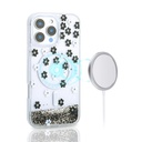 Apple iPhone 12 Pro Uyumlu Kılıf Sıvılı Simli Baskılı Şeffaf Arka Yüzey Zore Mossa Silikon Kapak - 4