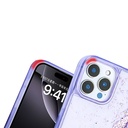 Apple iPhone 14 Pro Max Uyumlu Kılıf Sıvılı Simli Şeffaf Arka Yüzey Zore Keto Silikon Kapak - 2