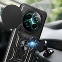 Realme 12 Plus Kılıf Magnetik Standlı Kamera Korumalı Zore Sürgülü Vega Kapak - 3