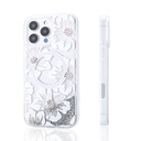 Apple iPhone 16 Pro Max Uyumlu Kılıf Sıvılı Simli Baskılı Şeffaf Arka Yüzey Zore Mossa Silikon Kapak - 6