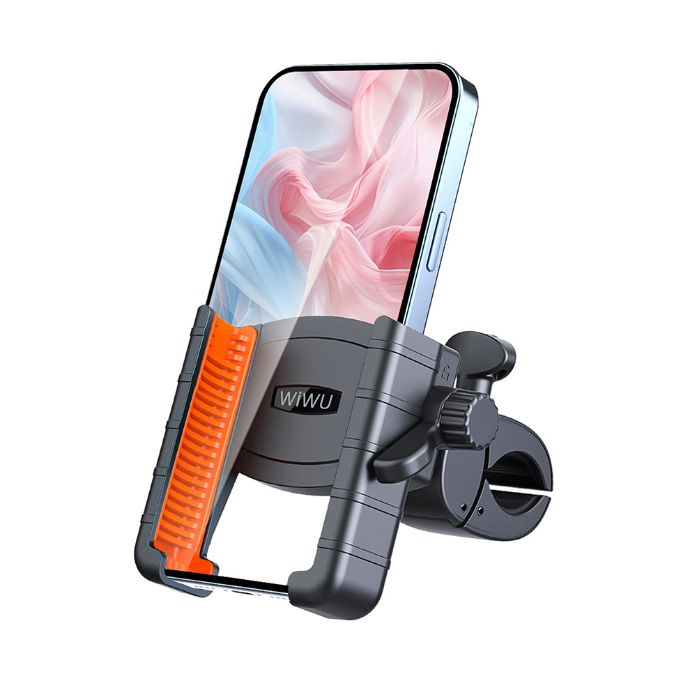 Wiwu Wi-ZC002 Sarsıntı Önleyici 360° Derece Dönebilen Ayarlanabilir Motosiklet ve Bisiklet Telefon Tutucu - 1