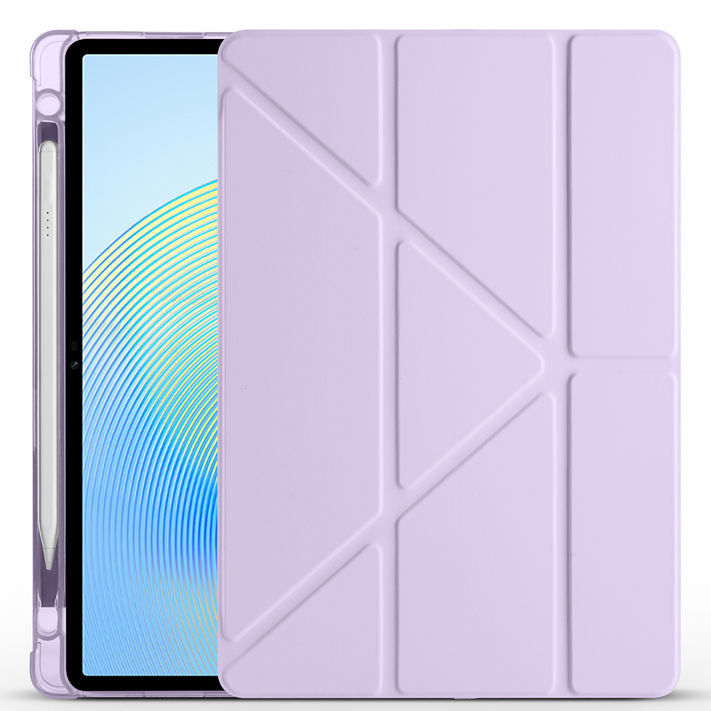 Honor Pad X8A Uyumlu Kılıf Zore Tri Folding Kalem Bölmeli Standlı Kılıf - 5
