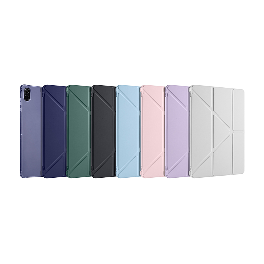 Honor Pad X8A Uyumlu Kılıf Zore Tri Folding Kalem Bölmeli Standlı Kılıf - 36