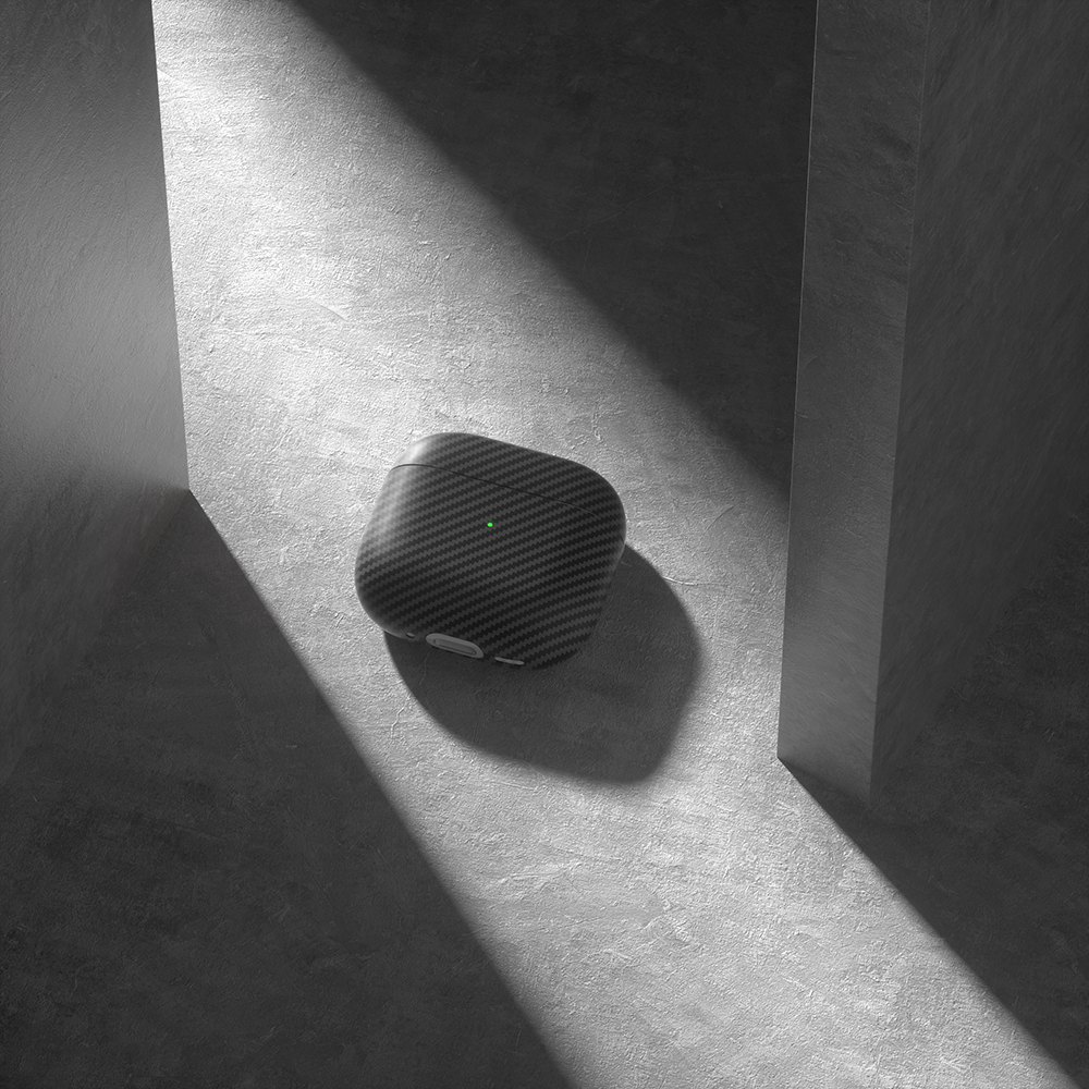 Apple Airpods 4 Uyumlu Zore Airbag 43 600D Karbon Fiber Kulaklık Kılıfı - 9