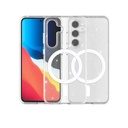 Samsung Galaxy S24 FE Uyumlu Kılıf Magsafe Şarj Özellikli Parlayan Simli Saydam Renkli Zore Allstar Kapak - 1