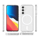 Samsung Galaxy S24 FE Uyumlu Kılıf Magsafe Şarj Özellikli Parlayan Simli Saydam Renkli Zore Allstar Kapak - 4