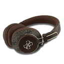 Guess Orjinal Lisanslı PU 4G Desenli Büyük Metal Logolu Kulak Üstü Bluetooth Kulaklık - 1