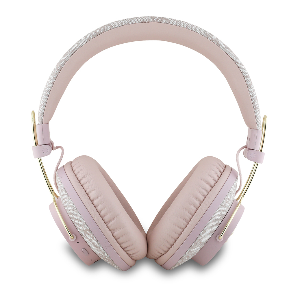 Guess Orjinal Lisanslı PU 4G Desenli Büyük Metal Logolu Kulak Üstü Bluetooth Kulaklık - 7
