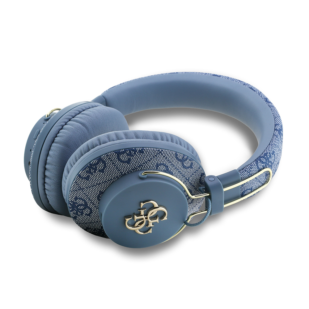 Guess Orjinal Lisanslı PU 4G Desenli Büyük Metal Logolu Kulak Üstü Bluetooth Kulaklık - 7