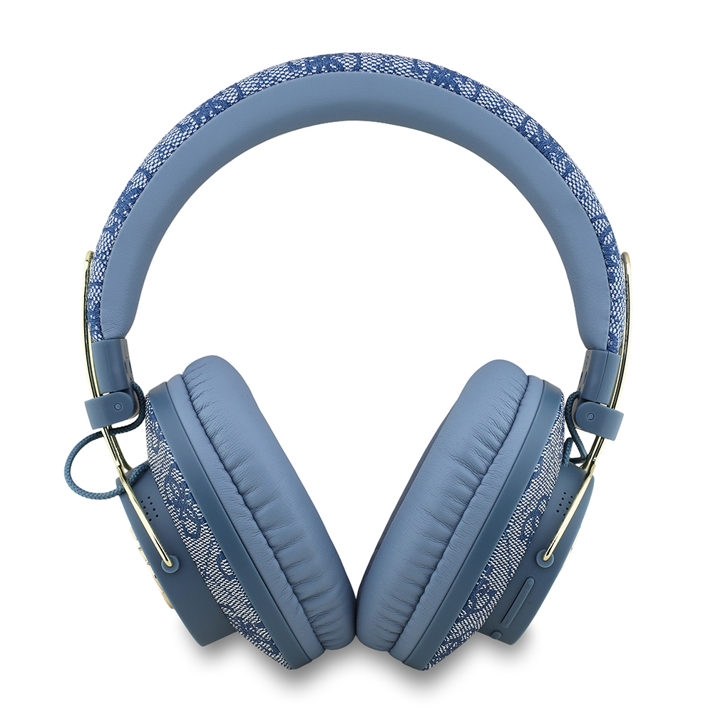 Guess Orjinal Lisanslı PU 4G Desenli Büyük Metal Logolu Kulak Üstü Bluetooth Kulaklık - 8