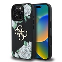 Apple iPhone 16 Pro Max Uyumlu Kılıf Guess Orjinal Lisanslı Gül Baskılı Büyük Metal Logo Dizaynlı Kapak - 12
