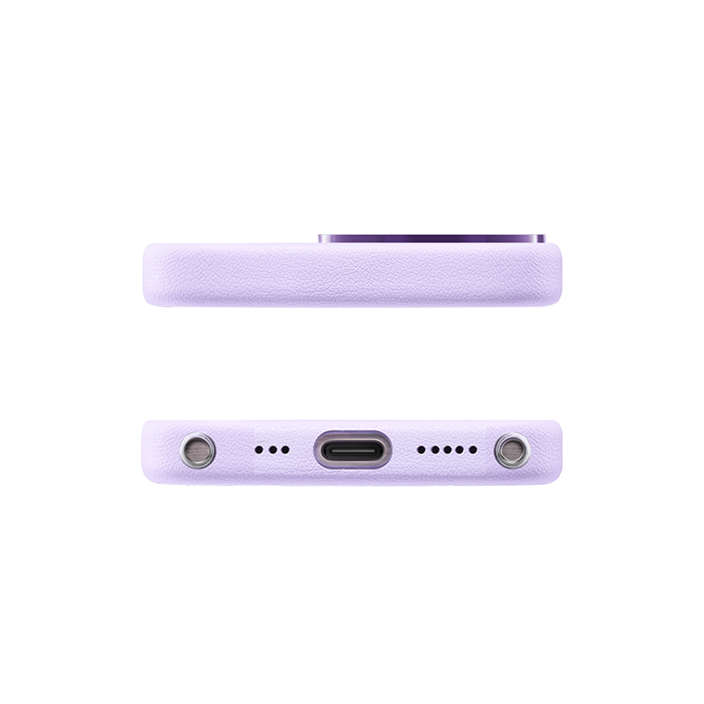 Apple iPhone 16 Pro Max Uyumlu Kılıf Magsafe Şarj Özellikli Standlı Suni Deri Tasarımlı Pynana Dancing Circle Serisi Kapak - 7