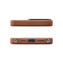 Apple iPhone 16 Pro Max Uyumlu Kılıf Magsafe Şarj Özellikli Standlı Suni Deri Tasarımlı Pynana Dancing Circle Serisi Kapak - 19