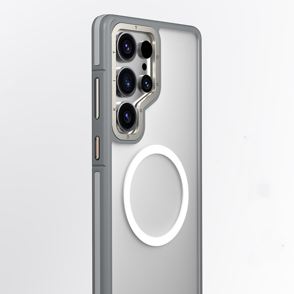 Samsung Galaxy S25 Ultra Uyumlu Kılıf Magsafe Şarj Özellikli Youngkit Rock Sand Serisi Kapak - 3