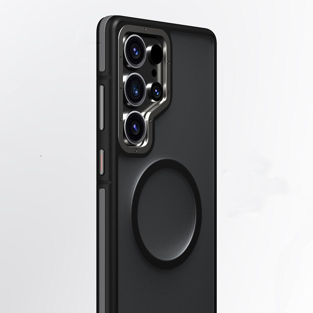 Samsung Galaxy S25 Ultra Uyumlu Kılıf Magsafe Şarj Özellikli Youngkit Rock Sand Serisi Kapak - 4