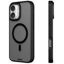 Apple iPhone 16 Uyumlu Kılıf Magsafe Şarj Özellikli Cam Arka Yüzey TPU Youngkit Gemstone Serisi Kapak - 4