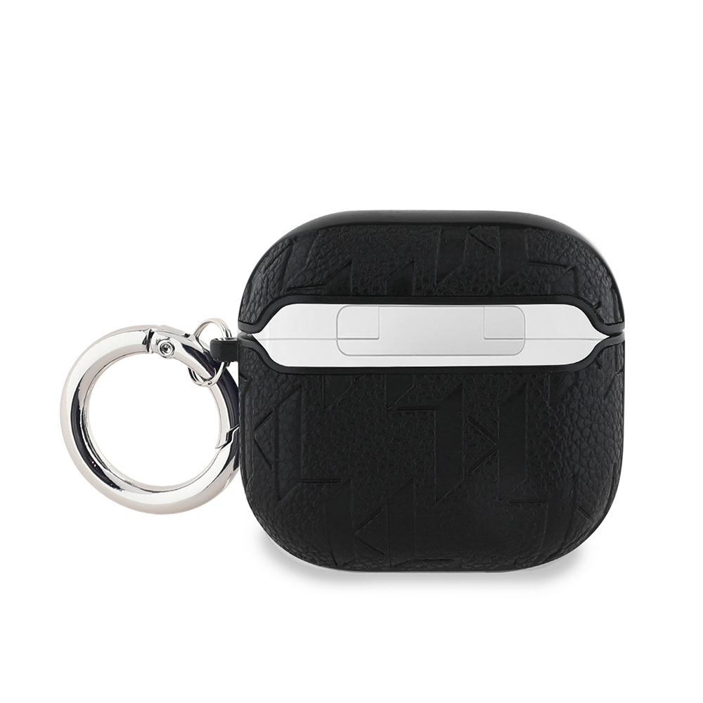 Apple Airpods 4 Uyumlu Kılıf Karl Lagerfeld Orjinal Lisanslı Monogram Silikon Kapak - 1