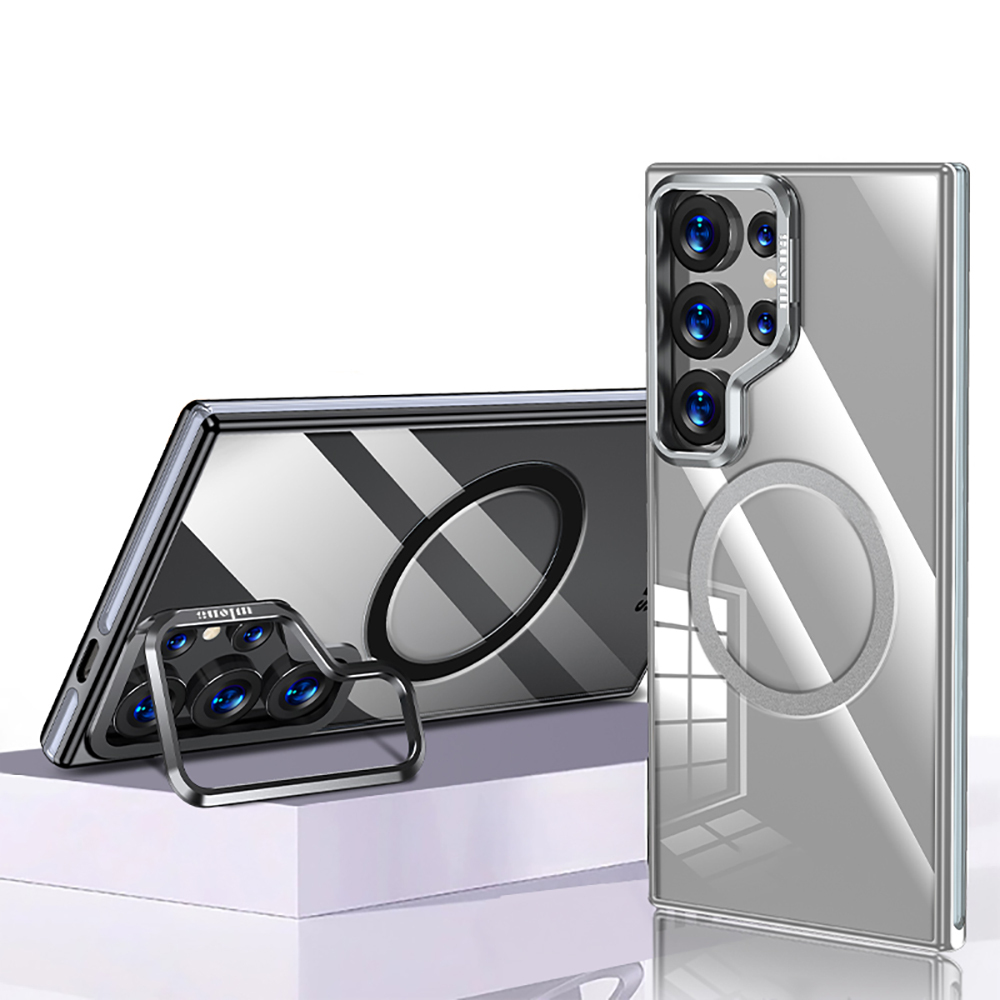 Samsung Galaxy S25 Ultra Uyumlu Kılıf Magsafe Şarj Özellikli Wlons Standlı Efsane Kapak - 4