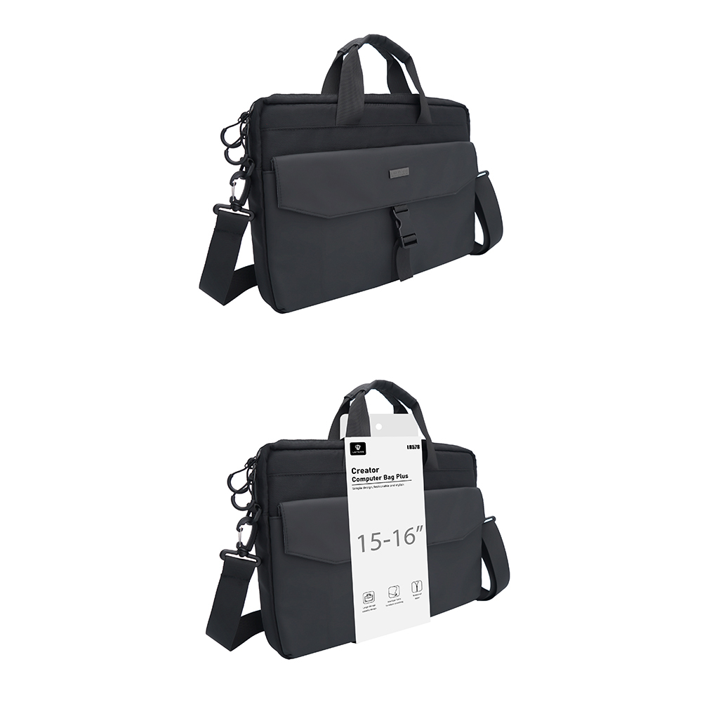 Lenyes LB578 Creator Serisi Su Geçirmez Polyester Kumaş Bagaj ve Çıkarılabilir Omuz Askılı 15-16 inç Laptop Çantası - 2
