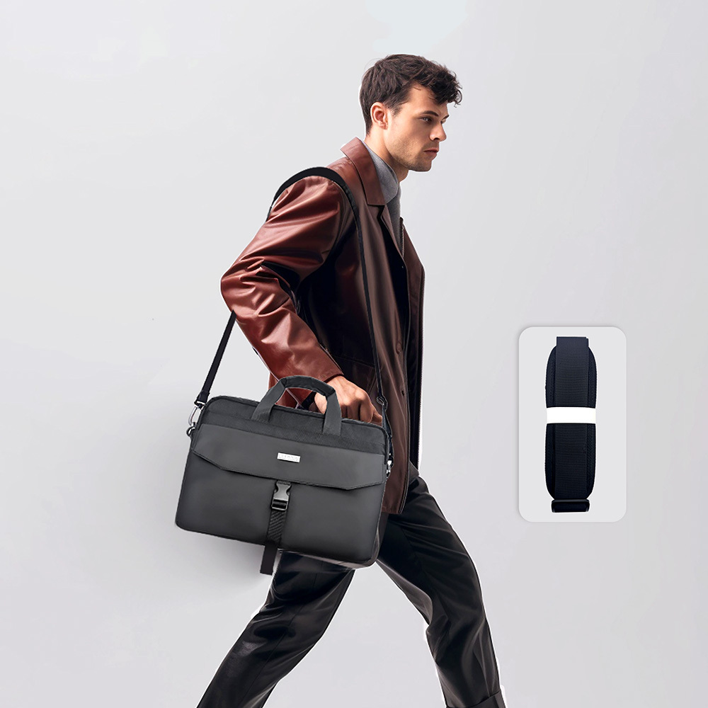 Lenyes LB578 Creator Serisi Su Geçirmez Polyester Kumaş Bagaj ve Çıkarılabilir Omuz Askılı 15-16 inç Laptop Çantası - 5