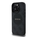 Apple iPhone 16 Pro Uyumlu Kılıf Guess Orjinal Lisanslı Magsafe Şarj Özellikli Yazı Logolu Circle Classic Kapak - 1
