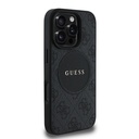 Apple iPhone 16 Pro Uyumlu Kılıf Guess Orjinal Lisanslı Magsafe Şarj Özellikli Yazı Logolu Circle Classic Kapak - 2