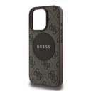 Apple iPhone 16 Pro Uyumlu Kılıf Guess Orjinal Lisanslı Magsafe Şarj Özellikli Yazı Logolu Circle Classic Kapak - 10