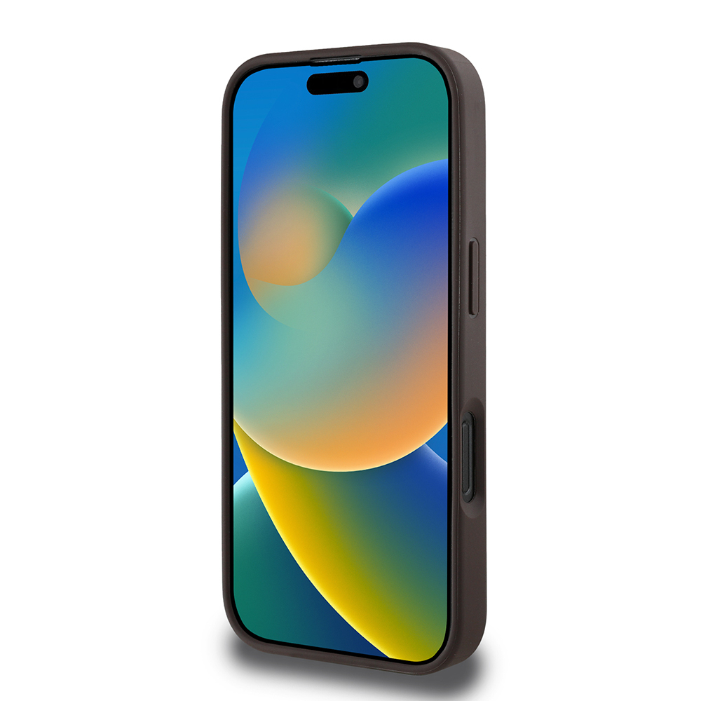 Apple iPhone 16 Pro Uyumlu Kılıf Guess Orjinal Lisanslı Magsafe Şarj Özellikli Yazı Logolu Circle Classic Kapak - 13