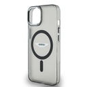 Apple iPhone 14 Uyumlu Kılıf Aston Martin Orjinal Lisanslı Magsafe Şarj Özellikli  IML Baskı Logolu Metal Düğmeli Kapak - 3