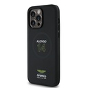 Apple iPhone 14 Pro Max Uyumlu Kılıf Aston Martin Orjinal Lisanslı Magsafe Şarj Özellikli PU Deri Alonso 14 Baskılı Kapak - 1