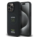 Apple iPhone 15 Pro Max Uyumlu Kılıf Aston Martin Orjinal Lisanslı Magsafe Şarj Özellikli PU Deri Alonso 14 Baskılı Kapak - 6
