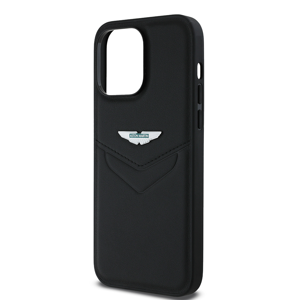 Apple iPhone 14 Pro Max Uyumlu Kılıf Aston Martin Orjinal Lisanslı Victory Dizayn PU Deri Metal Logolu Kapak - 3