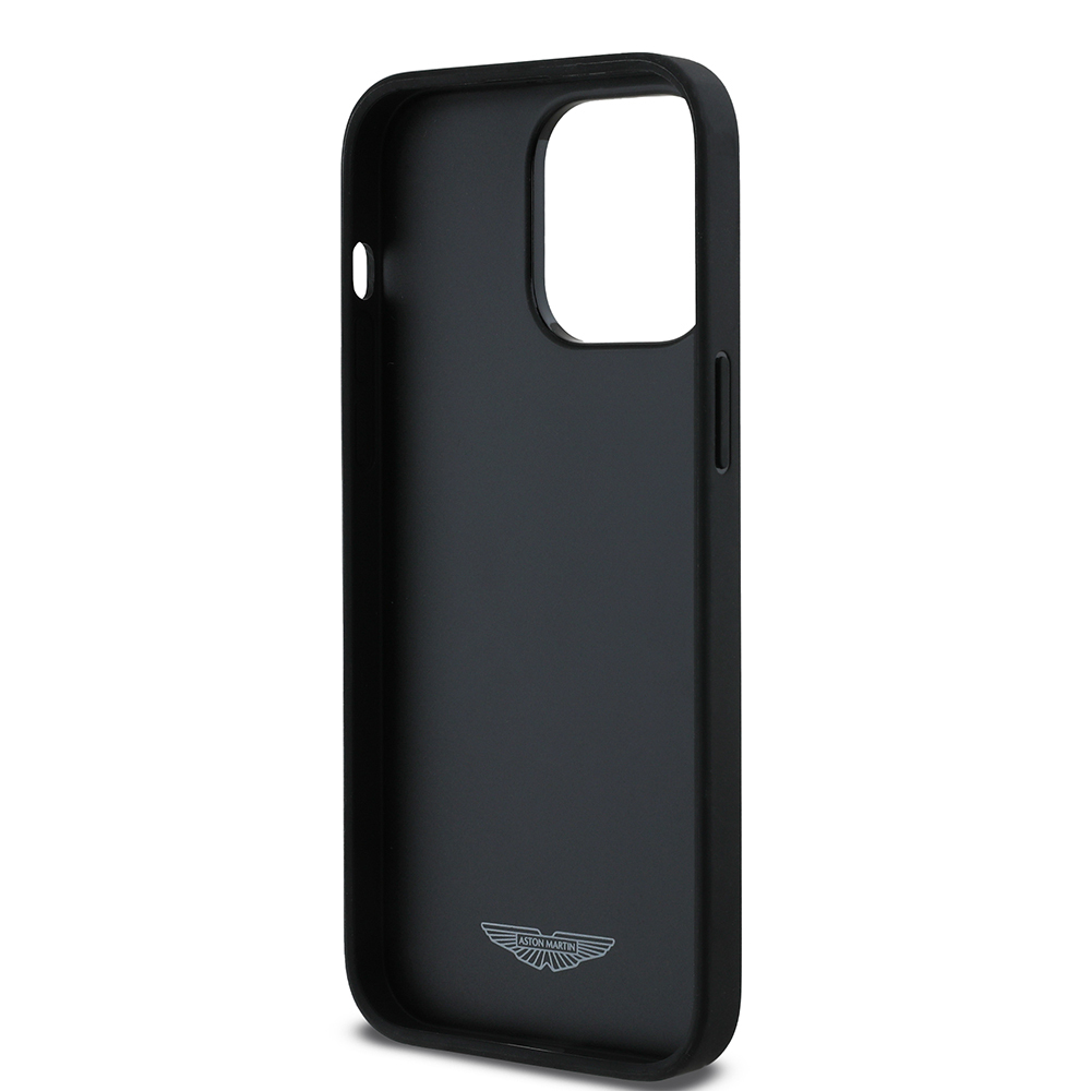 Apple iPhone 14 Pro Max Uyumlu Kılıf Aston Martin Orjinal Lisanslı Victory Dizayn PU Deri Metal Logolu Kapak - 4