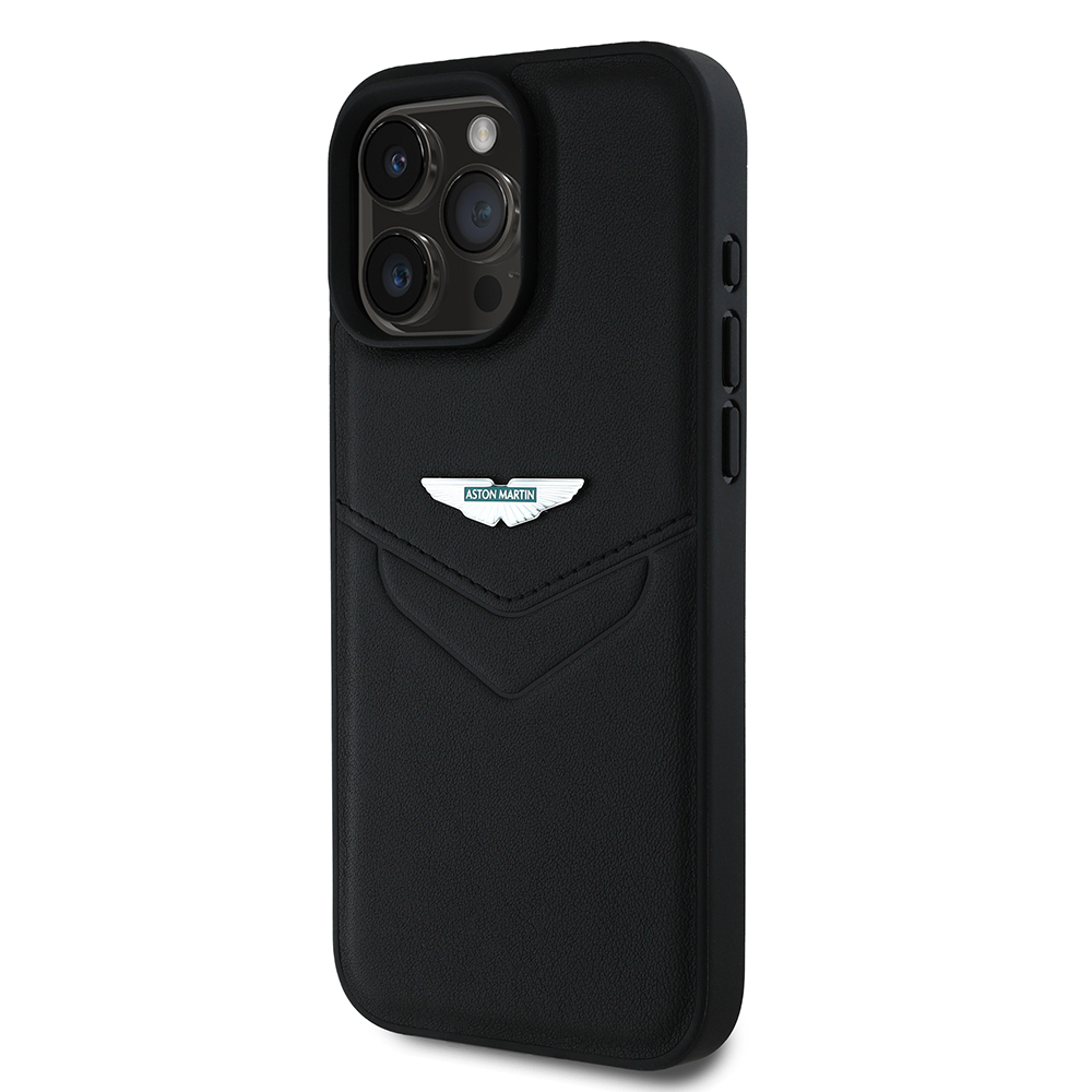 Apple iPhone 16 Pro Max Uyumlu Kılıf Aston Martin Orjinal Lisanslı Victory Dizayn PU Deri Metal Logolu Kapak - 2