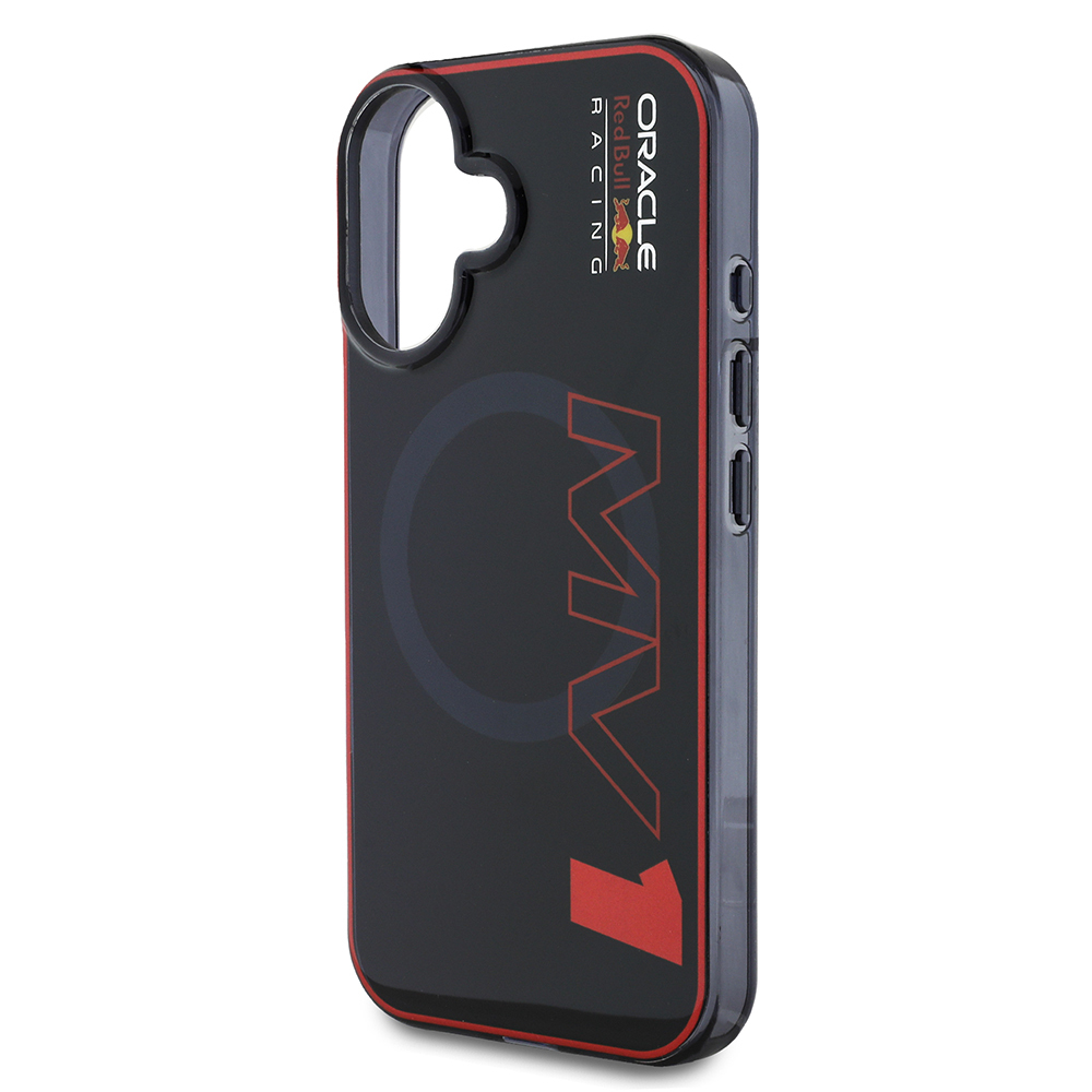 Apple iPhone 16 Uyumlu Kılıf Redbull Orjinal Lisanslı Magsafe Şarj Özellikli Çift Katmanlı Sert PC Büyük Boy MV Kapak - 3