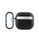 Apple Airpods 4 Uyumlu Kılıf Redbull Orjinal Lisanslı PU Karbon Fiber Tasarımlı Askı Aparatlı Kapak - 1