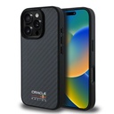 Apple iPhone 16 Pro Uyumlu Kılıf Redbull Orjinal Lisanslı Magsafe Şarj Özellikli Karbon Fiber Tasarımlı Parlayan Logolu Kapak - 6