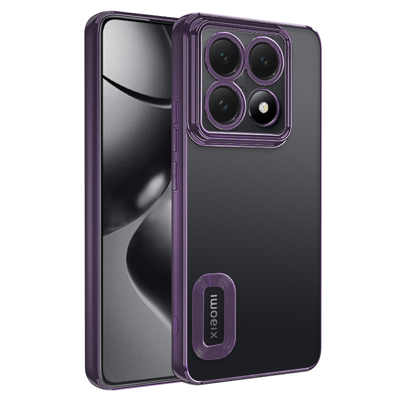 Xiaomi 14T Pro Uyumlu Kılıf Kamera Korumalı Logo Gösteren Zore Omega Kapak - 6