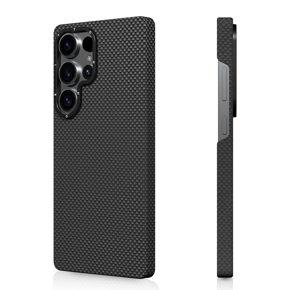Samsung Galaxy S25 Ultra Uyumlu Kılıf Magsafe Şarj Özellikli Aramid Fiber Youngkit 1500D Kevlar Extreme Wing Serisi Kapak - 3