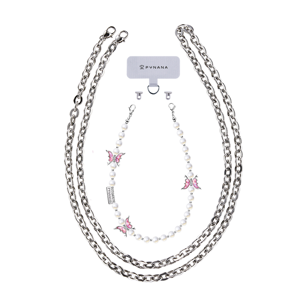 Pynana Gauzy Dream Serisi Çok Fonksiyonlu İnci Taşlı Telefon Boyun Askı İpi - 11