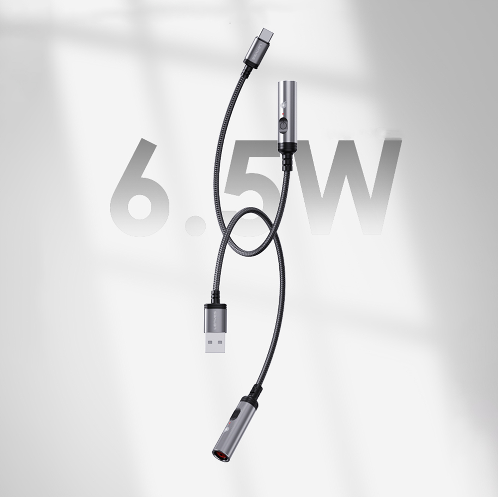 Lenyes LC110-TC Bükülme ve Aşınmaya Dayanıklı Örgü Tasarımlı Type-C Bağlantılı Çakmak Kablosu 30cm - 2