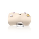 Apple Airpods Pro 2 Uyumlu Kılıf PU Deri Çanta Tasarımlı Taşlı Pynana Sugar Cube Serisi Kapak - 9