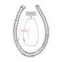 Pynana Charm Serisi 2 in 1 İnci Taşlı Telefon Boyun Askı İpi - 4